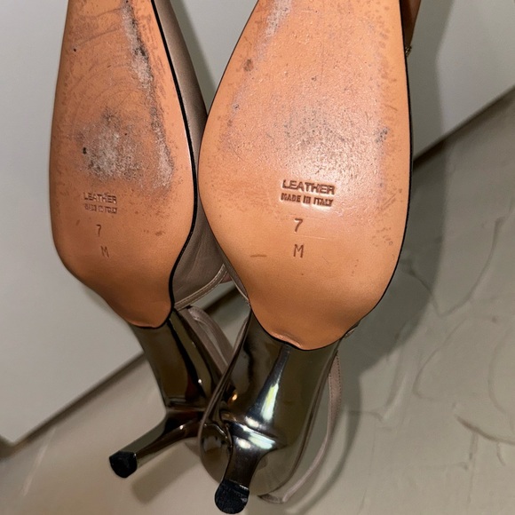 YSL vintage kitten sling back heels size 7 - Picture 5 of 5